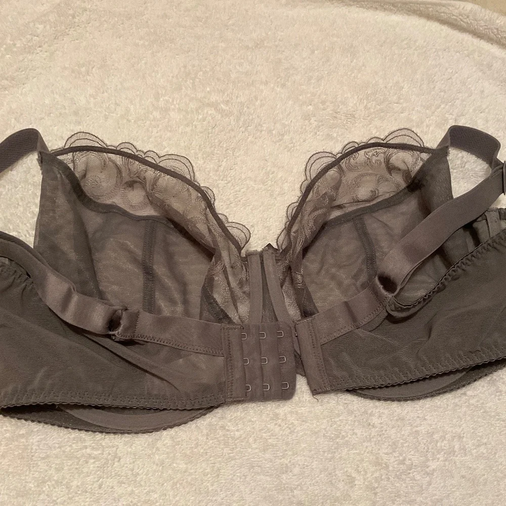 Elegant Sheer Lace Bra in Gray - Picture 4 of 6